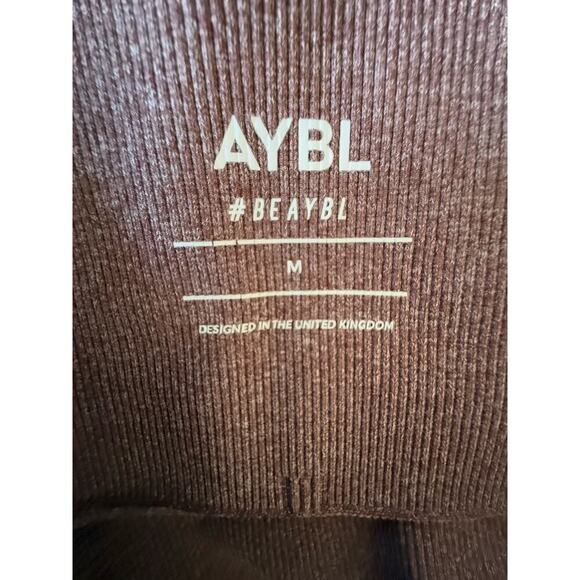 AYBL High Rise Red Marl Leggings Seamless Medium - Picture 8 of 8